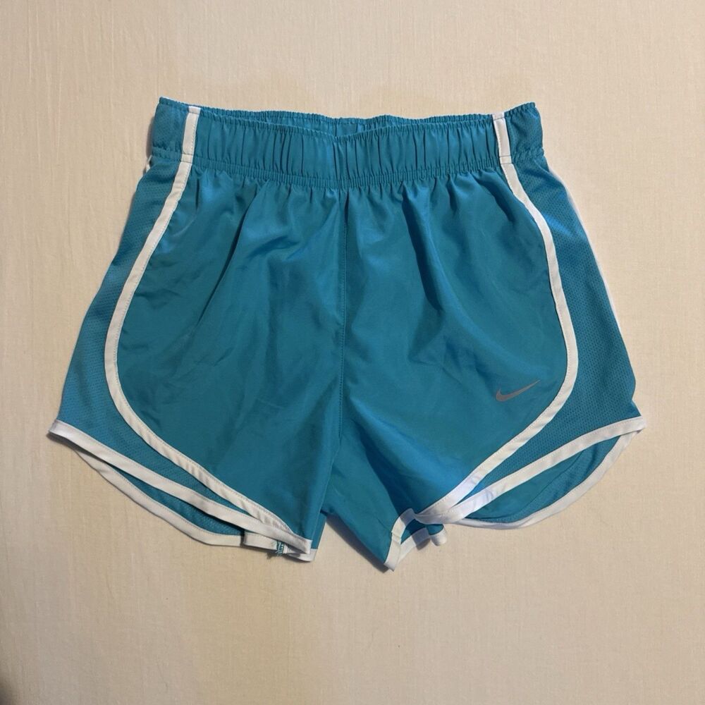 Nike Women's Tempo Running Shorts Teal Blue with White Trim Size  Xsmall NWT
